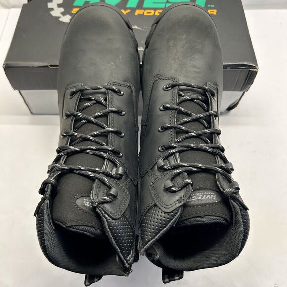 Men's 6" Metguard Zip EH Comp Toe Black Lace/Zip Heavy Duty Work Boot SZ 10W - Picture 2 of 9